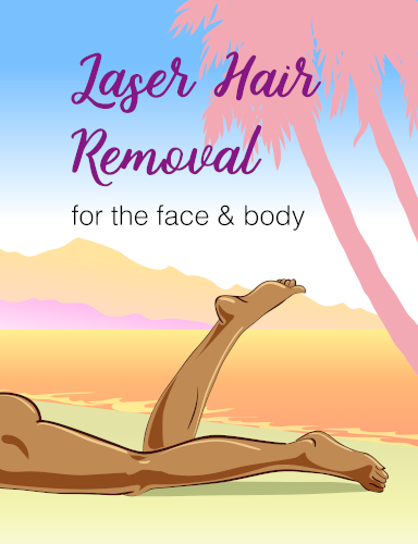 Buttocks laser hair removal