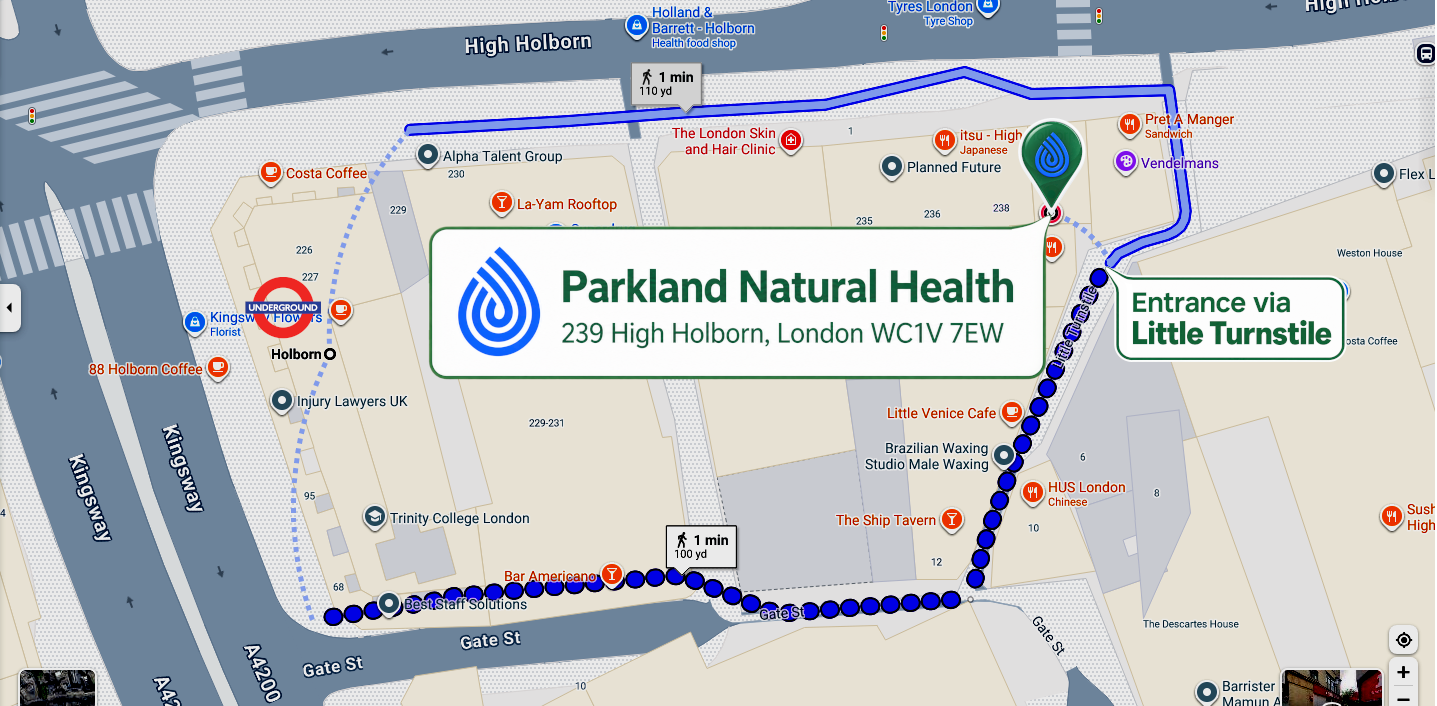 Colonic Irrigation at Parkland Natural Health in Holborn, Central London